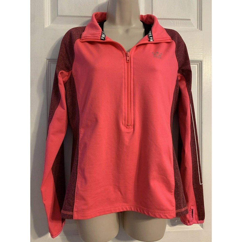 VICTORIA'S SECRET PINK ULTIMATE 1/4 ZIP PULLOVER M